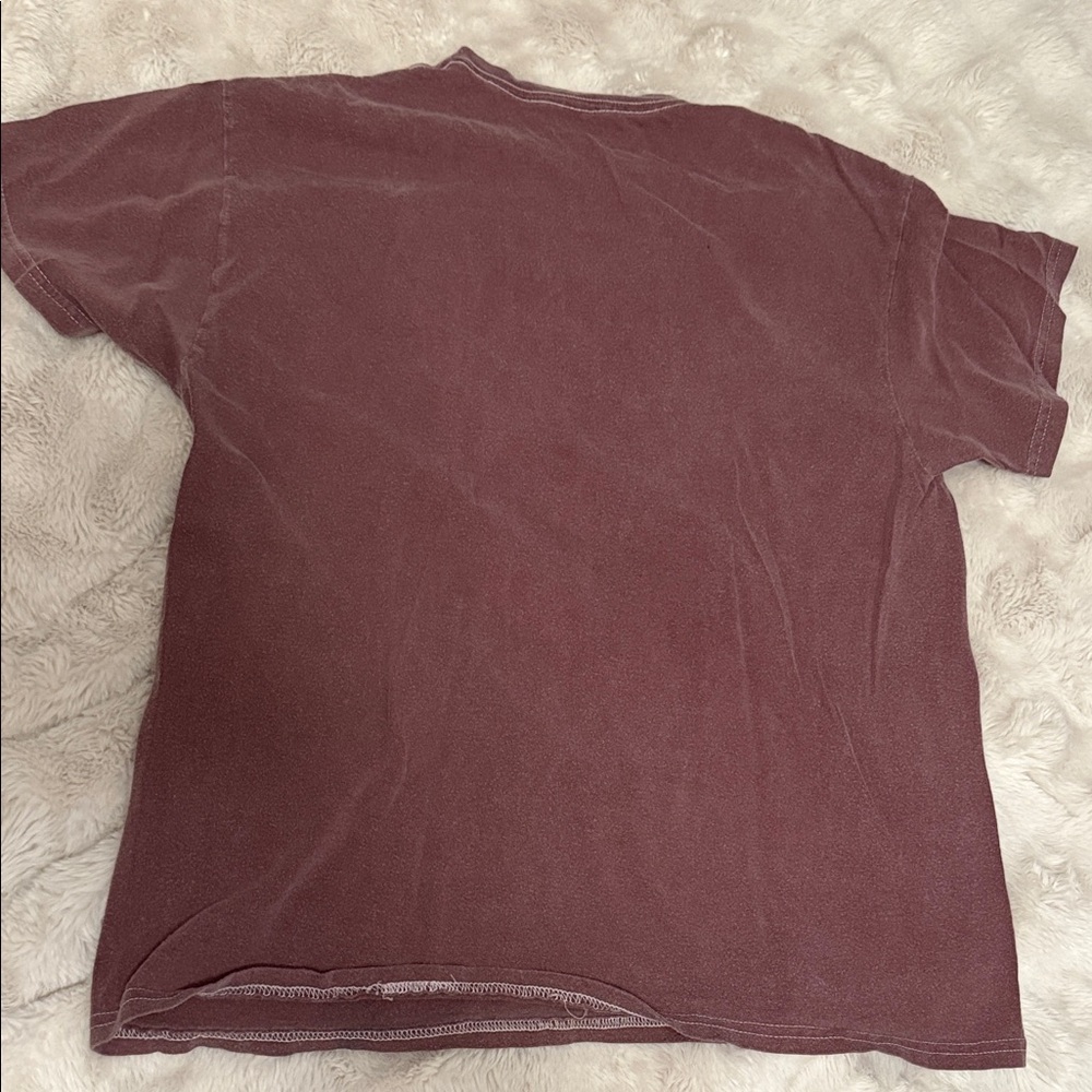Women's Short Sleeve Graphic Tee - Maroon - Picture 5 of 5